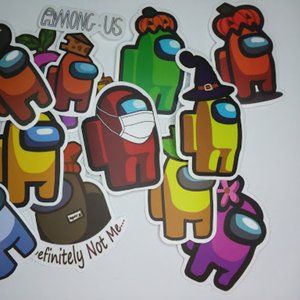 50 PC Among us stickers WATERPROOF💦 DECAL VINYL